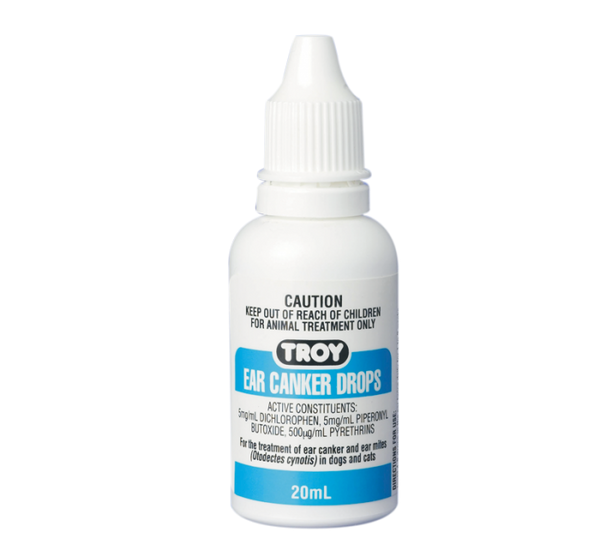 Troy Ear Canker Drops 20mL