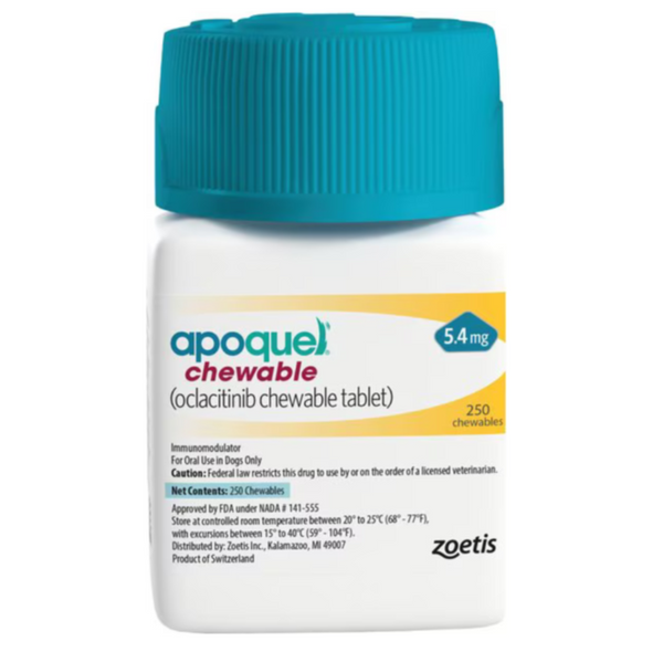 Apoquel Chewable for Dogs 5.4 mg 250 tab