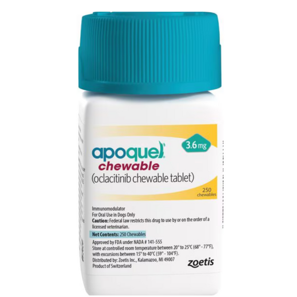 Apoquel Chewable for Dogs 3.6 mg 250 tab