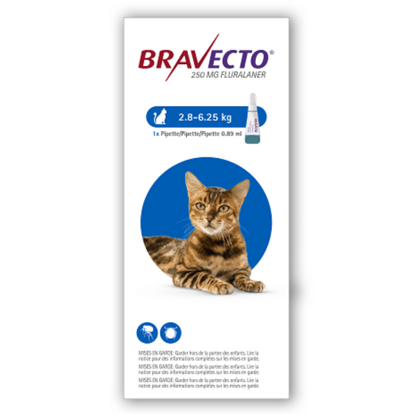 Bravecto Spot On Flea Treatment For Cats 2.8-6.25kg MERCK