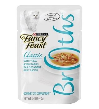 PURINA Fancy Feast Classic Broths Tuna & Vegetable Wet Cat Food