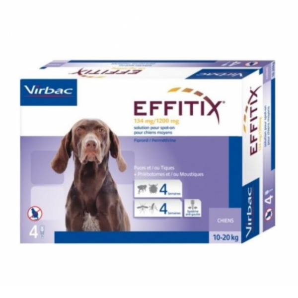 Effitix 134 mg/1200 mg Spot On Dogs (10Kg-20Kg)